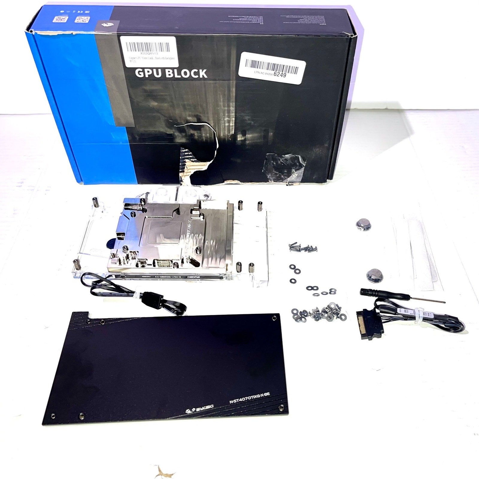 BYKSKI FULL COVERAGE GPU WATER BLOCK & BACKPLATE FOR ZOTAC GAMING GEFORCE 4070TI